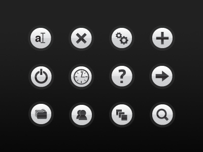App Icon Set application gosquared icon kameo mistersize set two toned vector