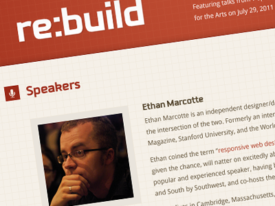 re:build Conference 2011 conference css3 grid html5 website