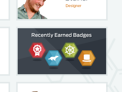 People Badge Hover badges clean minimal people team website