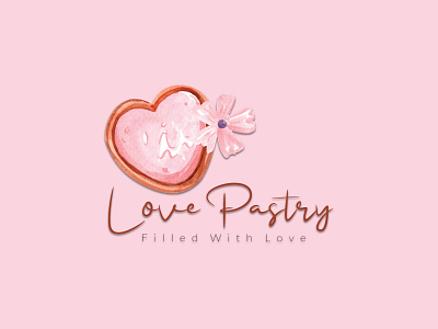 Love Pastry | Watercolor Logo