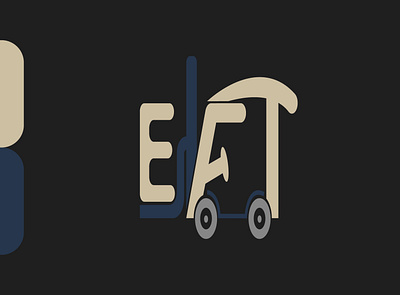 EFT branding design flat illustration logo minimal typography vector
