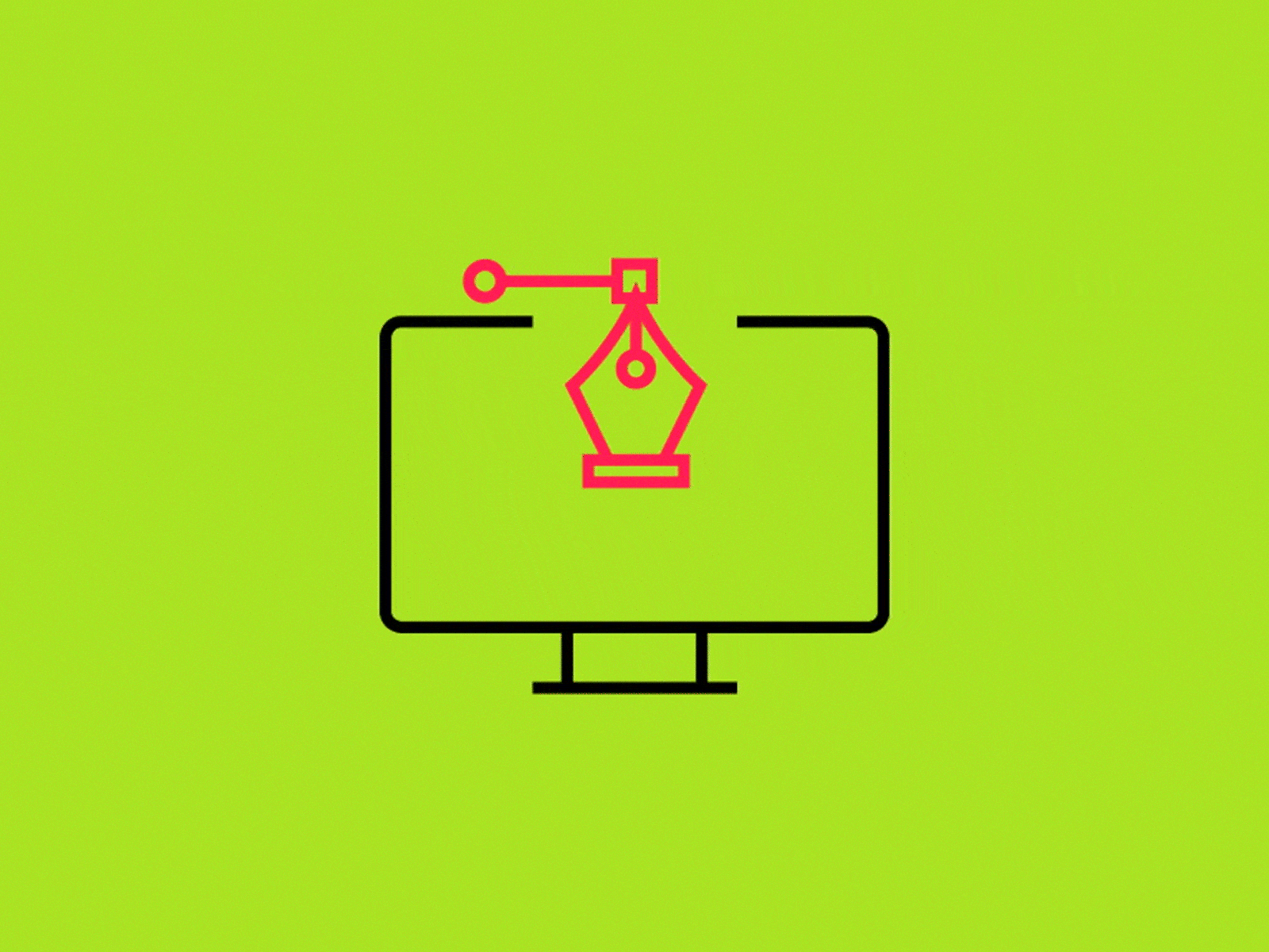 Pen tool icon Lottie JSON animation animated animation branding custom design flat gif html illustration json landingpage logo lottie minimal ui ux vector website