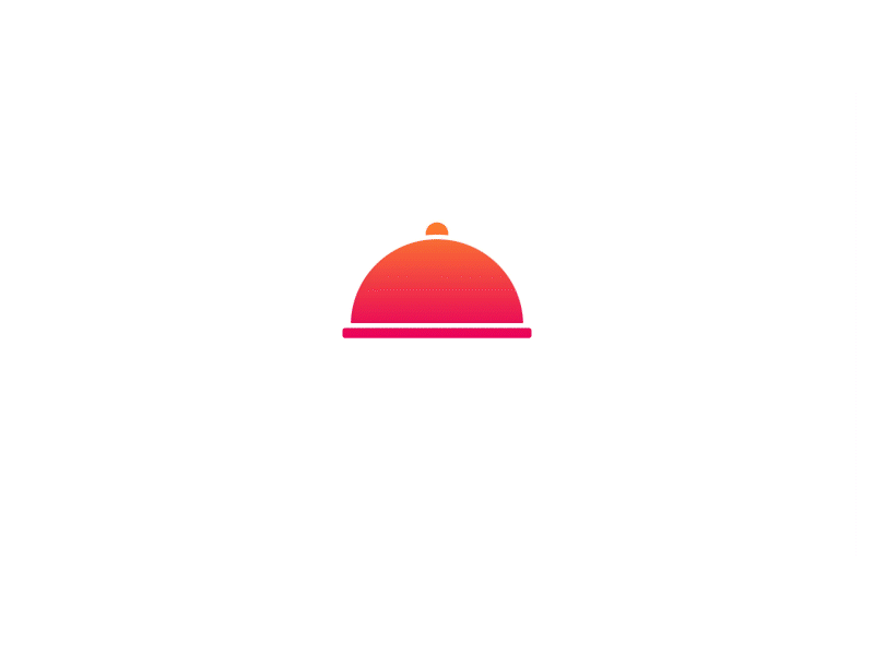 Dishes logo Lottie animatin by graphicsgenisys and lottiewebie by