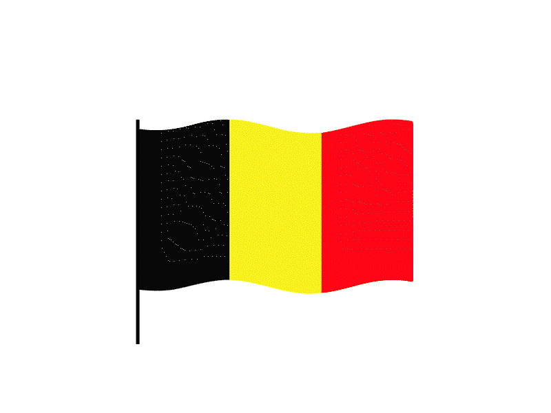 Belgium flag Lottie JSON animation by lottiefilestore on Dribbble