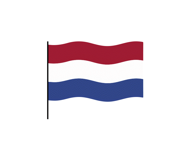 Netherlands flag Lottie JSON animation by lottiefilestore on Dribbble