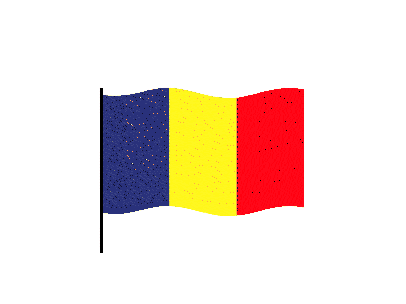 Romania flag Lottie JSON animation
