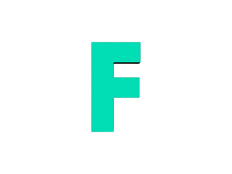 Alphabet F 3D rotation preloader Lottie JSON animation 3d alphabet animated animation branding custom design flat gif graphicsgenisys html5 illustration json landingpage lottie lottiemotion lottiewebie vector webpage website