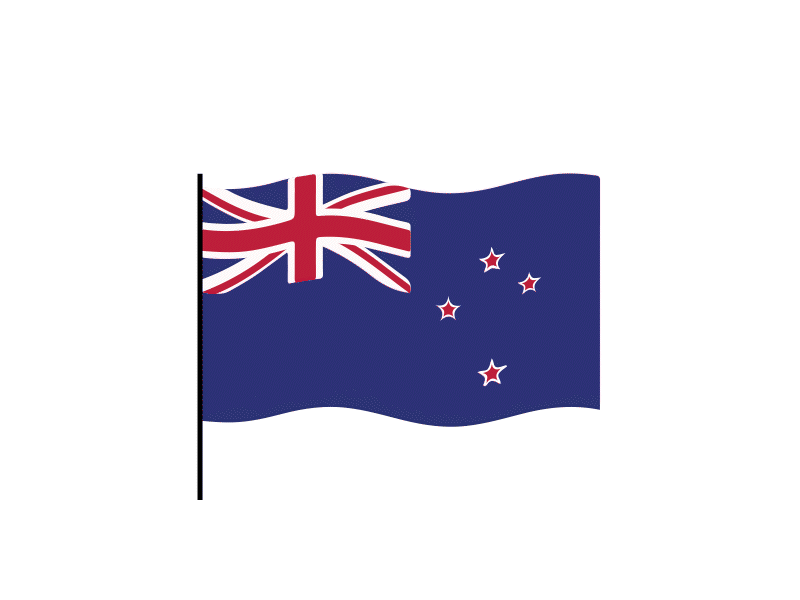 New Zealand flag Lottie JSON animation animated animation custom design flag gif graphicsgenisys html5 illustration json landingpage loader loading lottie lottiemotion lottiewebie preloader waving webpage website