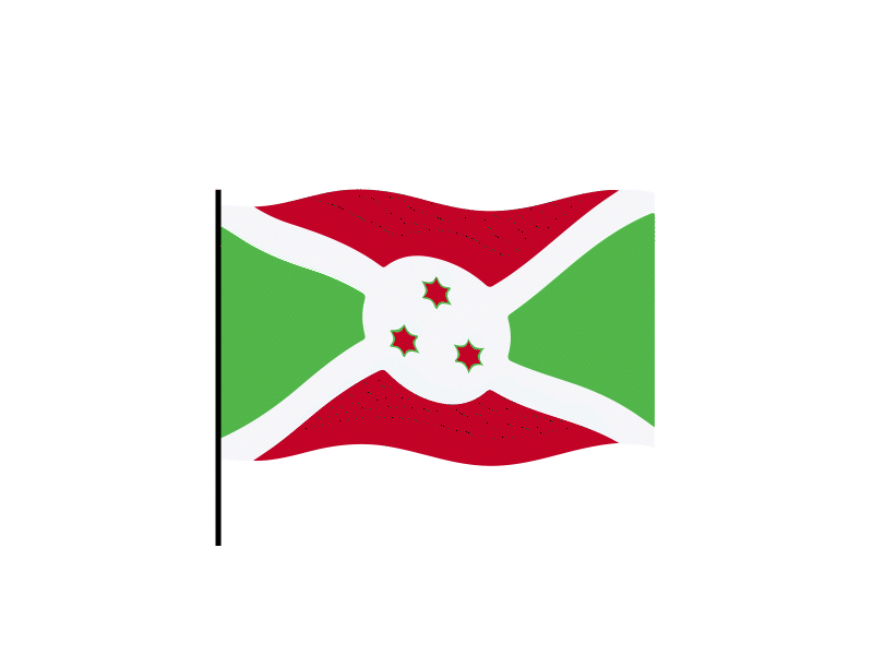 Burundi flag Lottie JSON animation