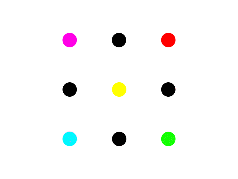 9 dots preloader Lottie JSON animation