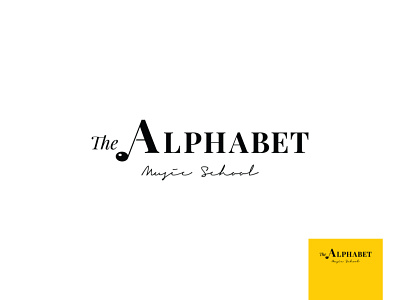 The Alphabet branding creative design logo minimal music school