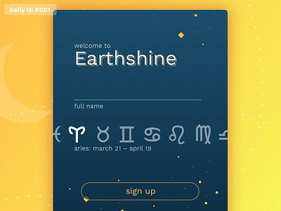 Daily UI #001: Sign Up