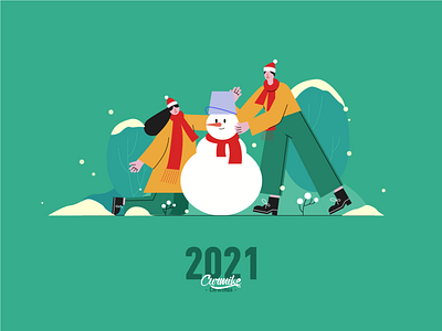 Christmas animation art design flat graphic design illustration illustrator ui