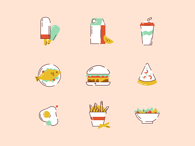 Food icon art design flat food icon graphic design icon iconography illustration illustrator logo ui