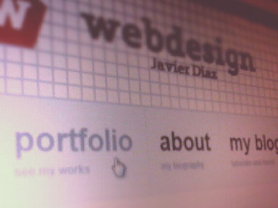 Redesign my portfolio (header) portfolio redesign webdesign
