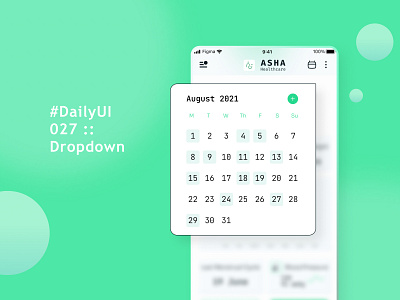 #DailyUI 027 :: Dropdown adobe xd asha ui calendar calendar ui dailyui dailyui dropdown design drop down drop down ui dropdown dropdown ui figma figma design graphic design healthcare ui ui ui design uiux ux ux design