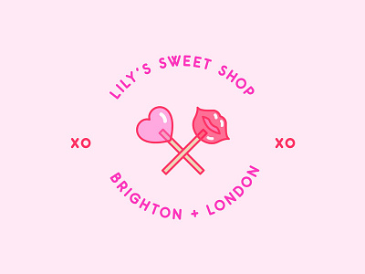 Lily's Sweet Shop cheeky identity lollipop tasty xoxo