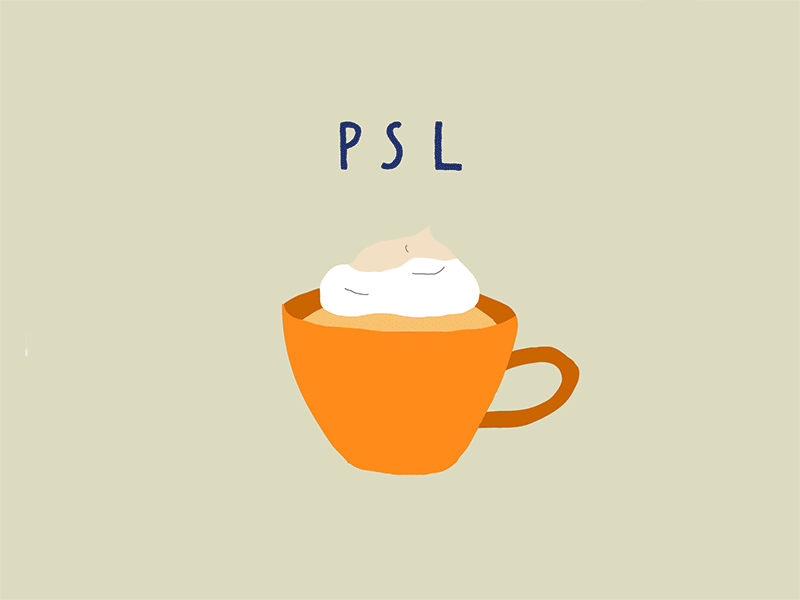 Pumpkin Spice Latte recipe brunch fall i dont drink real coffee illustration latte psl pumpkin spice