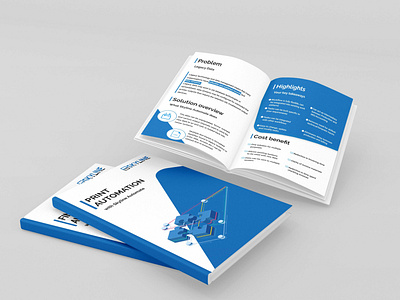 Brochures for a B2B Company adobe photoshop branding brochure design ebook graphic design print design