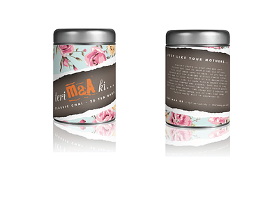 Teri Maa Ki hindi package package design tea tea logo tea packaging urdu