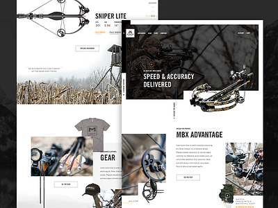 Mission Crossbows | Website crossbow ecommerce hunter hunting lifestyle mission outdoor ui web website