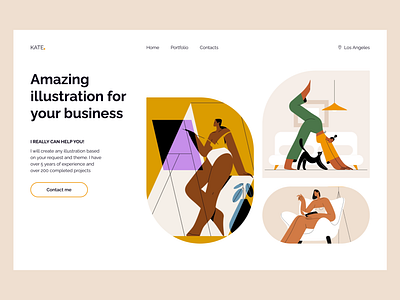 Landing page for portfolio