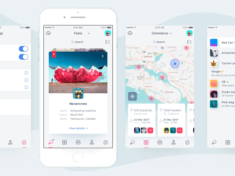 Art Spot Connection app concept