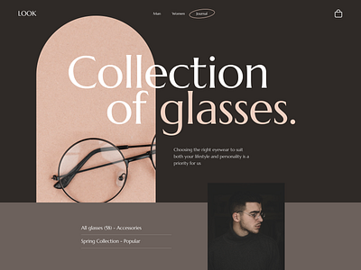 Sunglasses Outlet - Homepage branding clean design ecommerce glasses home home page homepage journal landing landing page landingpage minimal summer sunglasses ui uiux uiux design ux