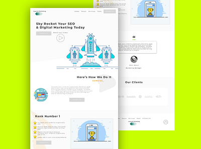 SEO Marketing design ui ui design uiux web design web designer website website concept website design