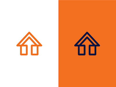 House | Real estate | logo design arrow brand buy growth house identity logo design real estate