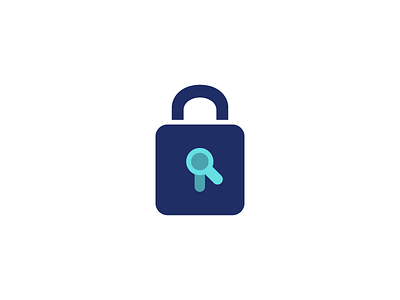 Lock | Search | Logo design