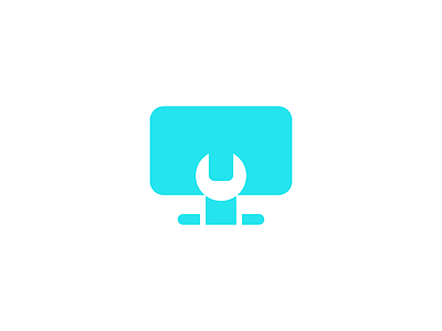 Computer | Wrench | Logo design