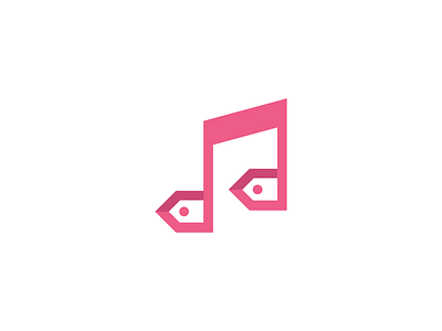price tag | Note | Music | Logo design