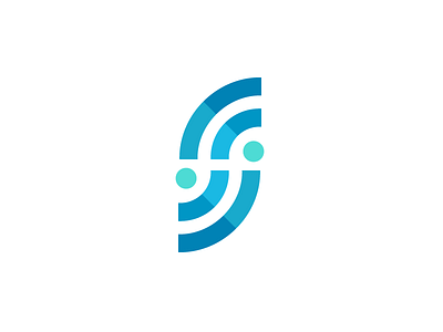 Wifi | Letter S | Software brand coding logo mark programming software wifi