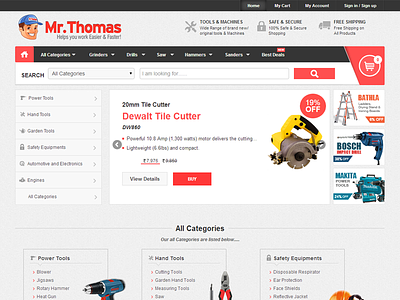 MrThomas ecommerce hardware online retail shopping