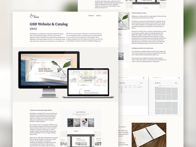 Case Study - GSD site branding design interaction photography ui ux visual