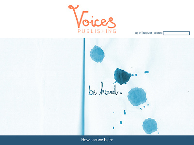 Voices Publishing website design web design
