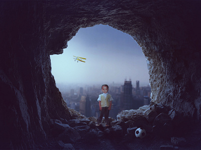 Cave manipulation graphic design photomanipulation photoshop