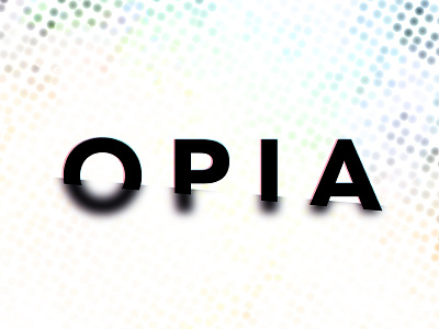 Opia Logo art show blur branding charity eyes focus logo opia