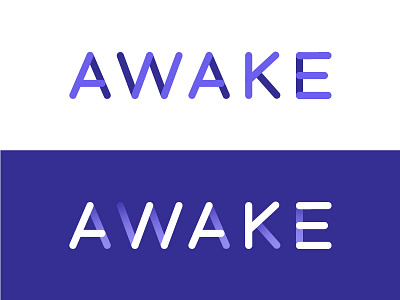 Awake Security Logo awake branding logo purple security shadow