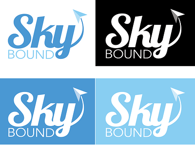 Sky bound airline logo - Day 12 - Daily Logo Challenge branding design graphic design illustration logo typography vector