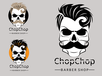 Chop chop barbershop logo - Day 13 - Daily Logo Challenge