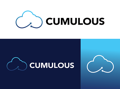 Cumulous cloud computing logo -Day 14 - Daily Logo Challenge branding design graphic design illustration logo vector