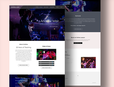 http://andrewweirguitarist.com/ branding design ui ux ui design uiux ux web deign agency web design website