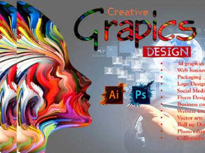 I will solve any graphic design work for you adobe ilustrator adobe photoshop banner design business card design graphic design