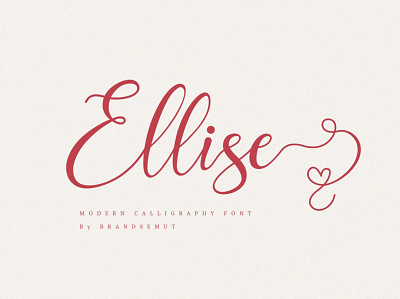 Ellise - Lovely Script Font calligraphy design display elegant font font resources fonts handwriting logo lovely lovely font modern modern calligraphy professional sans serif sans serif font script script font script fonts sticker