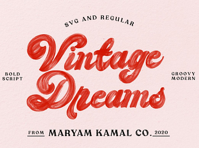 Vintage Dreams Modern Groovy Font bold bold fonts calligraphy design display elegant elegant fonts font font resources groovy font groovy fonts modern fonts modern groovy font retro fonts sans serif script script font script fonts t shirts vintage fonts