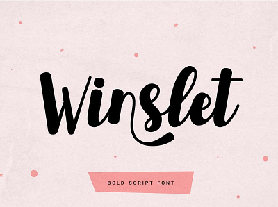 Winslet - Bold Script Font bold bold color bold font bold fonts bold script bold script font calligraphy cards design display font font design font resoruces font resources fonts logo professional script script font script fonts