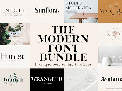 The Chic & Unique Modern Font Bundle advertising branding chic fonts display display font elegant fonts font font bundle font collection font collections font resources fonts lettering logo luxury fonts modern fonts stylish fonts trendy fonts typeface typography