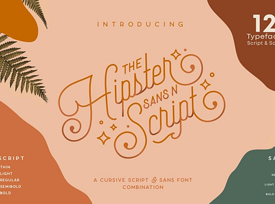 Hipster Style Script & Sans Typeface hipster hipster font hipster style lettering logo sans sans font sans fonts sans serif sans serif font sans serif fonts script script font script fonts serif serif font serif fonts type design typeface typography